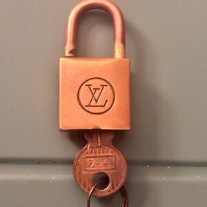Louis Vuitton Copper Padlock with Key